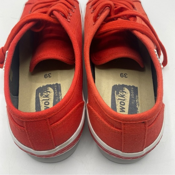 Wolky Biker Women's Savannah Sneaker Red Laced Size 39 - Picture 3 of 5